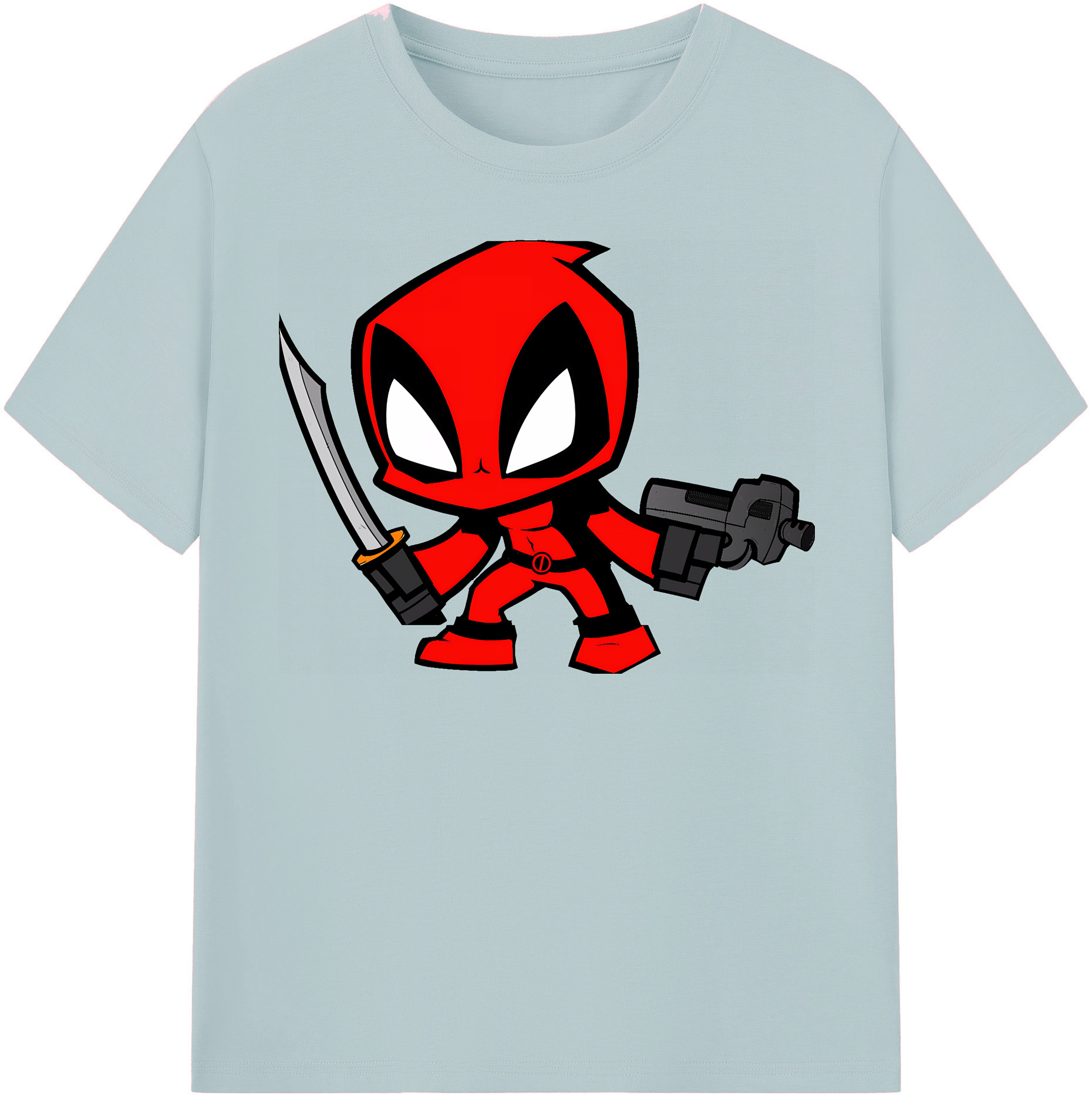 （画像用） Deadpool デッドプール 綿100％半袖Tシャツ（フロントプリント）